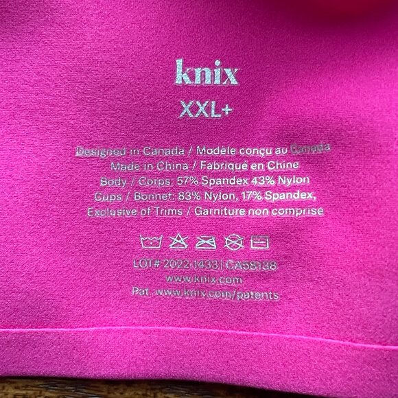 Knix Revolution Shadow magenta wireless bra size XXL (40A, 40B, 40C) - Picture 4 of 4
